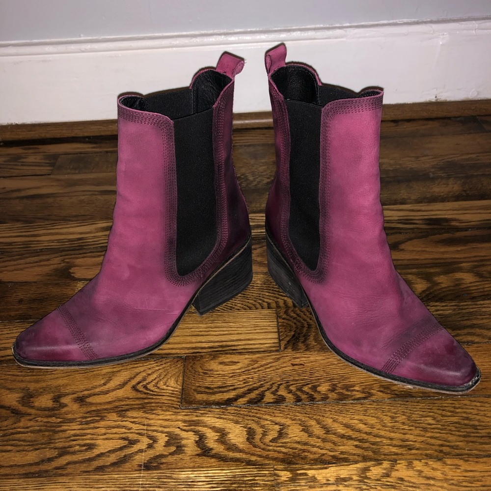 COPY - Free People Burnt Red slip on Bootie